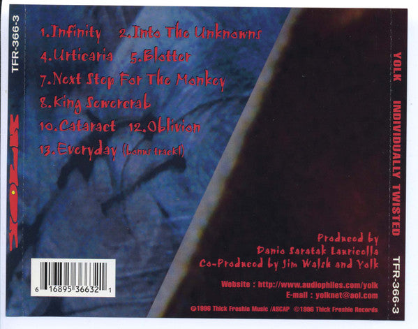 Yolk (9) : Individually Twisted (CD, Album)