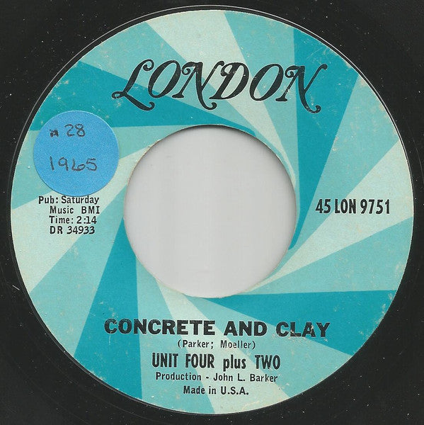 Unit Four Plus Two : Concrete And Clay / When I Fall In Love (7", Single)