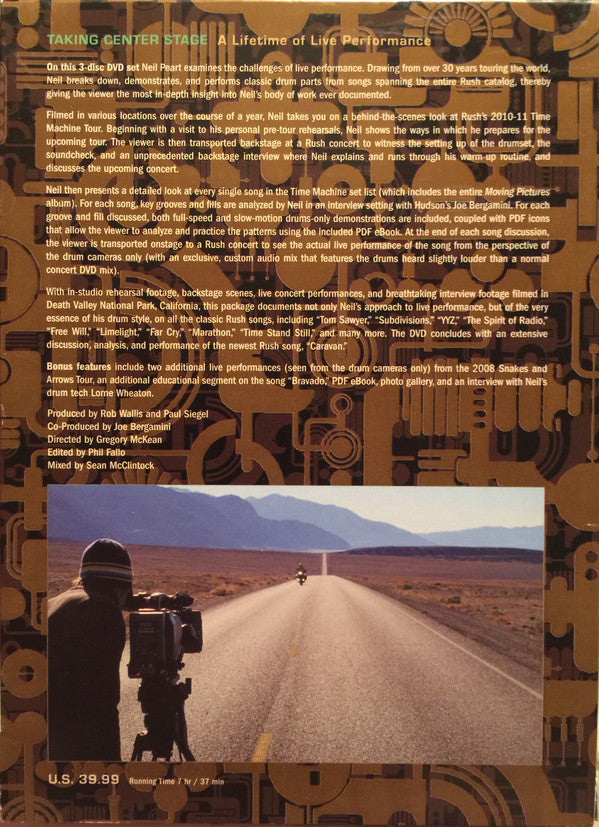 Neil Peart : Taking Center Stage A Lifetime Of Live Performance (3xDVD-V, Multichannel, NTSC)