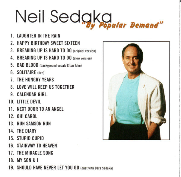 Neil Sedaka : By Popular Demand (CD, Comp)
