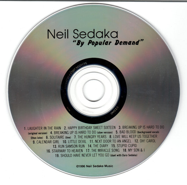 Neil Sedaka : By Popular Demand (CD, Comp)