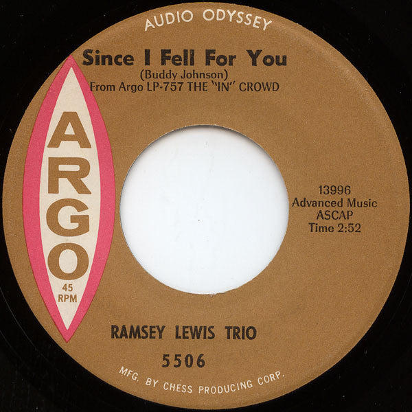 Ramsey Lewis Trio* : The "In" Crowd (7", Single, Bro)