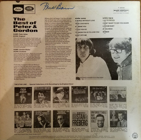 Peter & Gordon : The Best Of Peter And Gordon (LP, Comp, Mono, Scr)