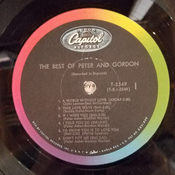 Peter & Gordon : The Best Of Peter And Gordon (LP, Comp, Mono, Scr)