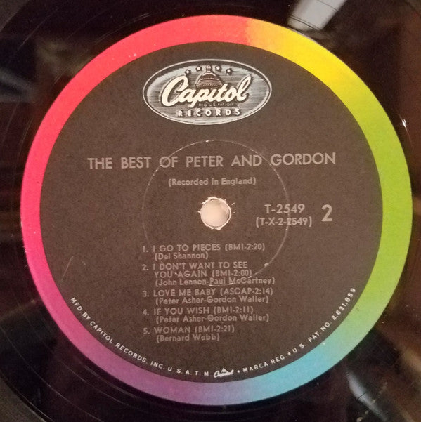 Peter & Gordon : The Best Of Peter And Gordon (LP, Comp, Mono, Scr)