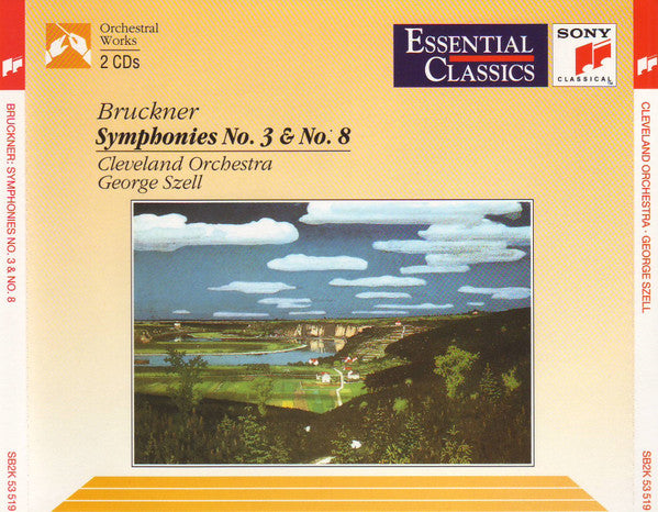 Anton Bruckner, The Cleveland Orchestra, George Szell : Symphonies No. 3 & No. 8 (2xCD, Comp, RM)