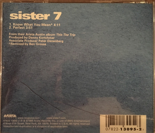 Sister 7 : Know What You Mean (Minimax, Single)