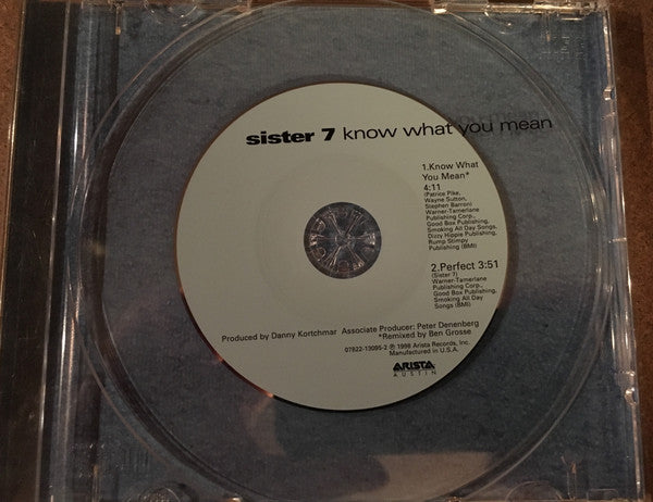 Sister 7 : Know What You Mean (Minimax, Single)