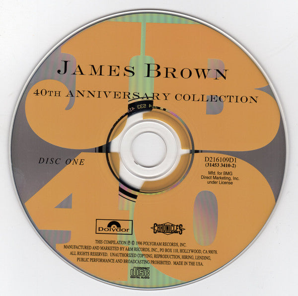 James Brown : 40th Anniversary Collection (2xCD, Comp, Club, RM)