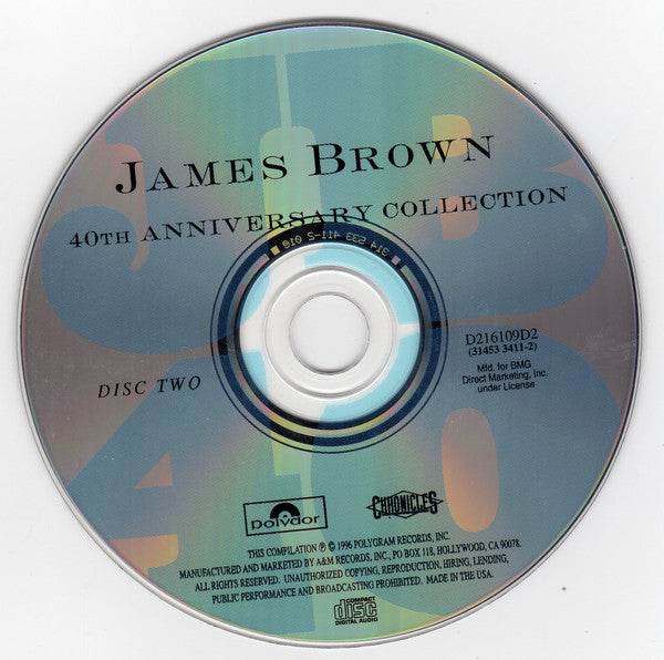 James Brown : 40th Anniversary Collection (2xCD, Comp, Club, RM)