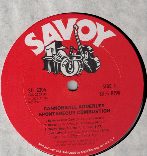 Cannonball Adderley : Spontaneous Combustion (2xLP, Comp, RE, Gat)