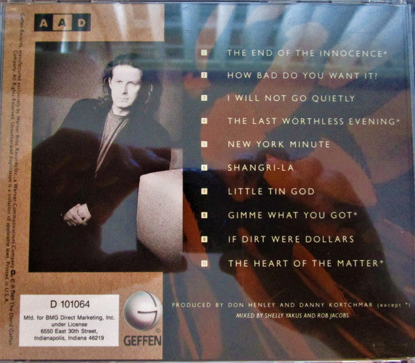 Don Henley : The End Of The Innocence (CD, Album, Club, SRC)