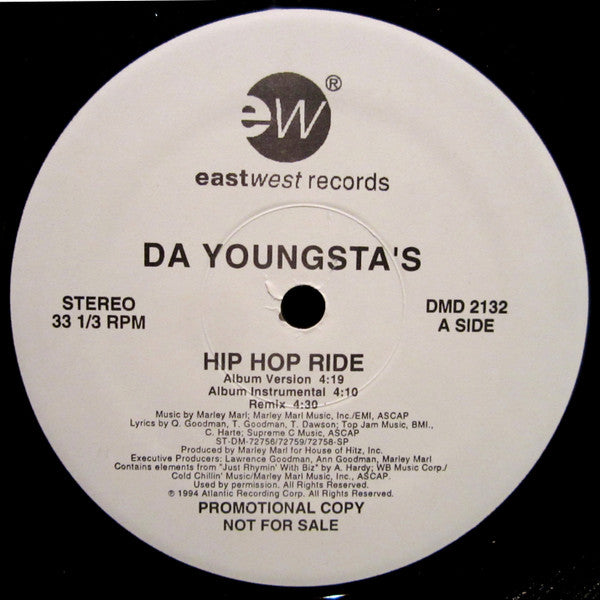 Da Youngsta's : Hip Hop Ride (12", Promo)