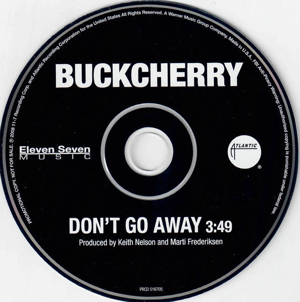 Buckcherry : Don’t Go Away (CD, Single, Promo)