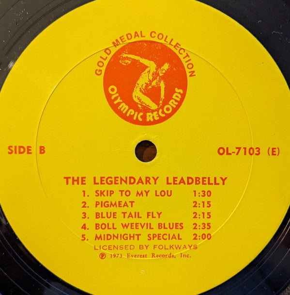 Leadbelly : The Legendary Leadbelly (LP, Comp)