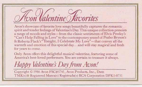 Various : Avon Valentine Favorites (Cass, Comp)