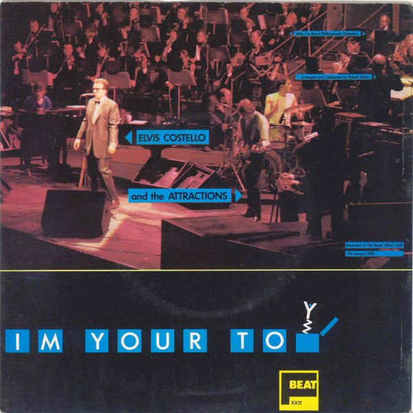 Elvis Costello & The Attractions With Royal Philharmonic Orchestra : I'm Your Toy (7", Single)