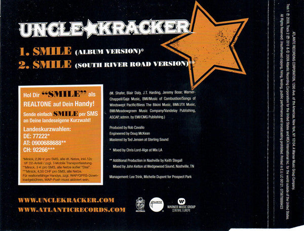 Uncle Kracker : Smile (CD, Single)