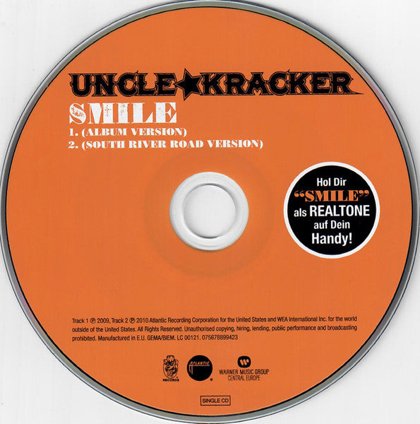 Uncle Kracker : Smile (CD, Single)