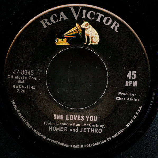 Homer And Jethro : I Want To Hold Your Hand (7")