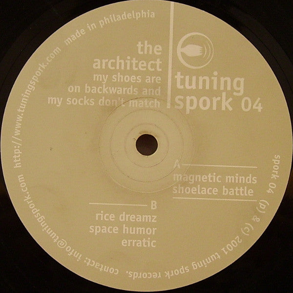 The Architect : My Shoes Are On Backwards And My Socks Don't Match (12")