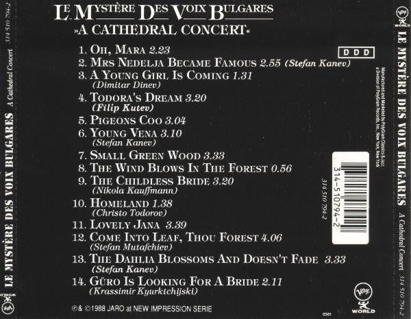 Le Mystère Des Voix Bulgares : A Cathedral Concert (CD)