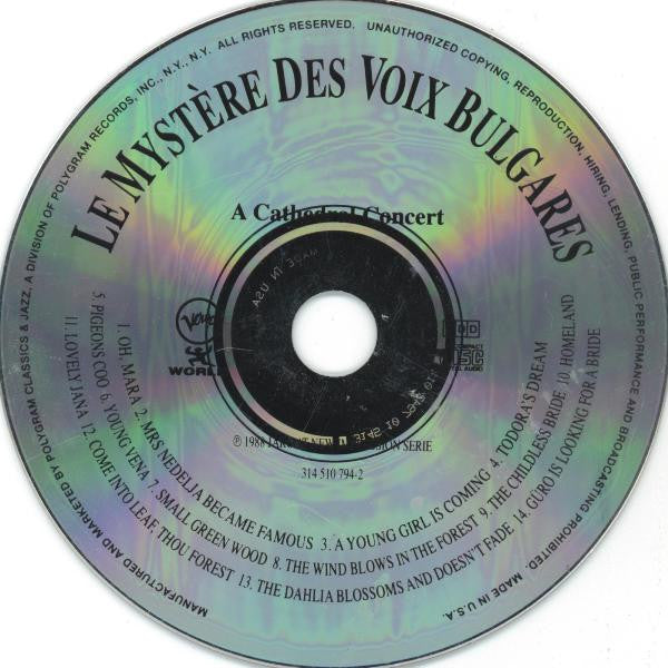 Le Mystère Des Voix Bulgares : A Cathedral Concert (CD)