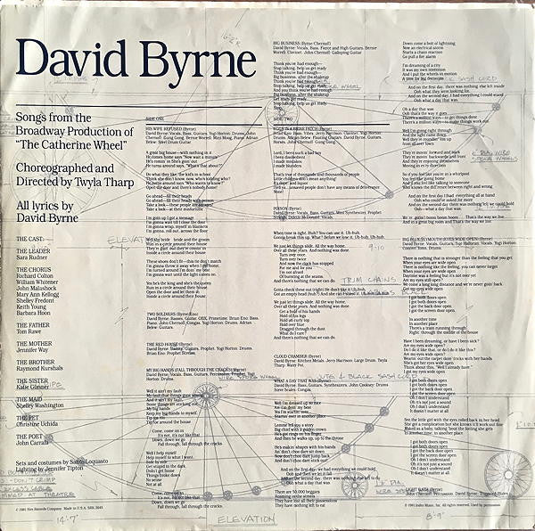 David Byrne : Songs From The Broadway Production Of "The Catherine Wheel" (LP, Album, Los)