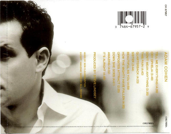 Adam Cohen : Adam Cohen (CD, Album)