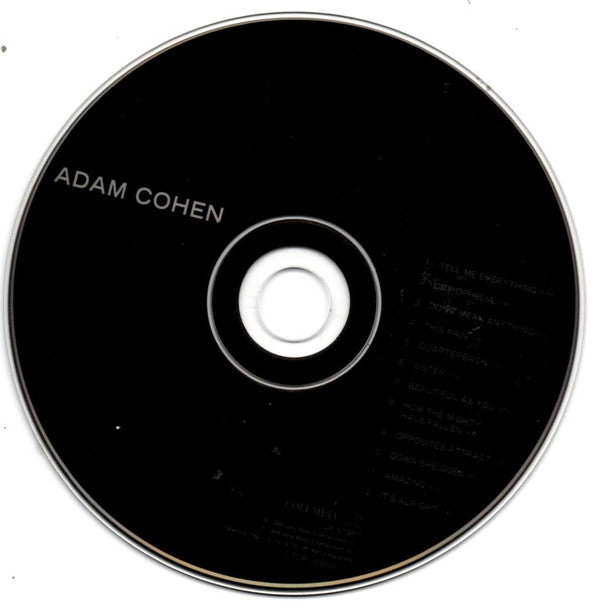 Adam Cohen : Adam Cohen (CD, Album)