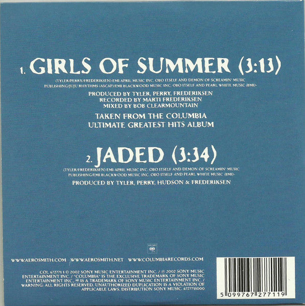 Aerosmith : Girls Of Summer (CD, Single, Car)