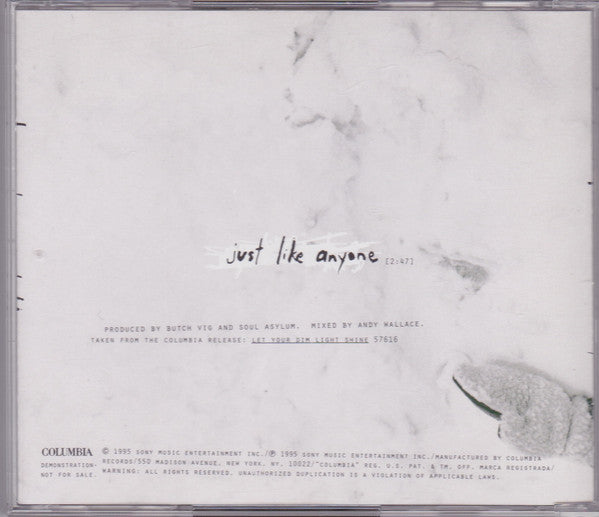 Soul Asylum (2) : Just Like Anyone (CD, Single, Promo)