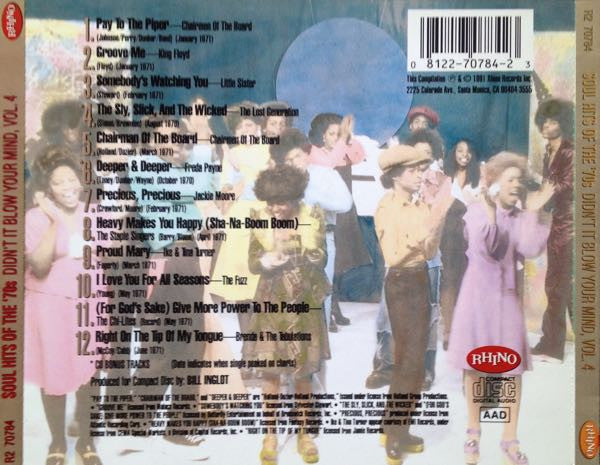 Various : Soul Hits Of The '70s - Didn't It Blow Your Mind Vol. 4 (CD, Comp, RM, Den)