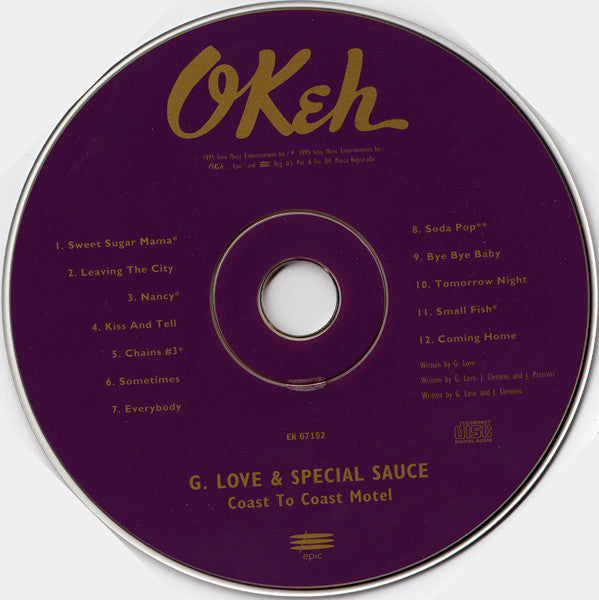 G. Love & Special Sauce : Coast To Coast Motel (CD, Album)