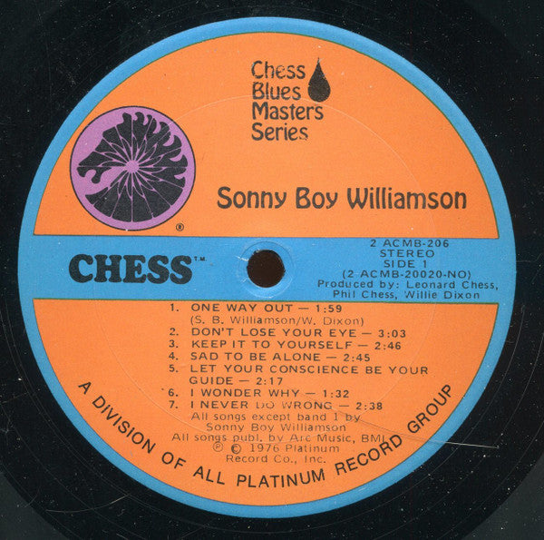 Sonny Boy Williamson (2) : Sonny Boy Williamson (2xLP, Comp, Gat)