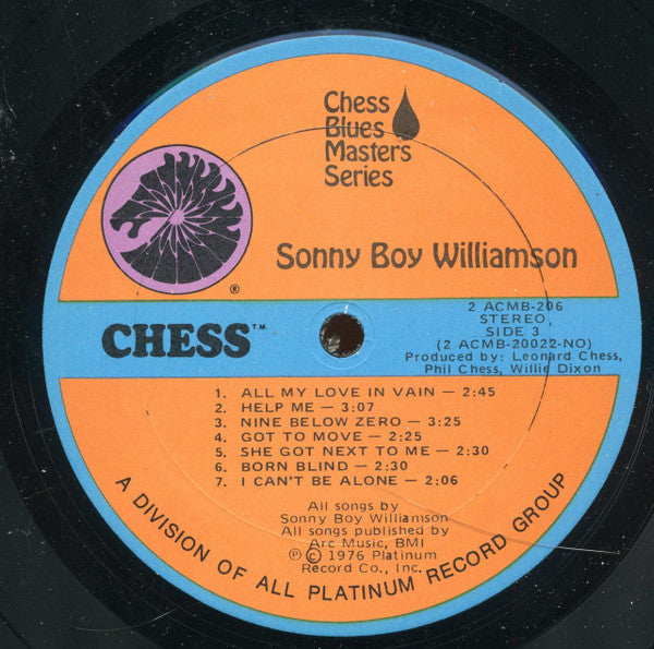 Sonny Boy Williamson (2) : Sonny Boy Williamson (2xLP, Comp, Gat)
