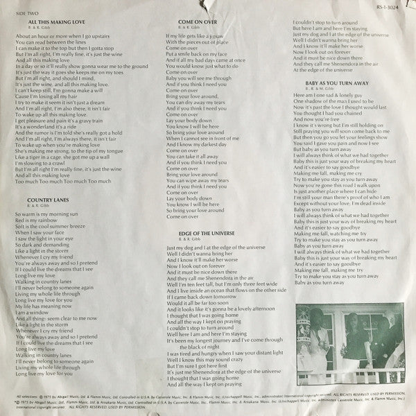 Bee Gees : Main Course (LP, Album, RE, Ter)