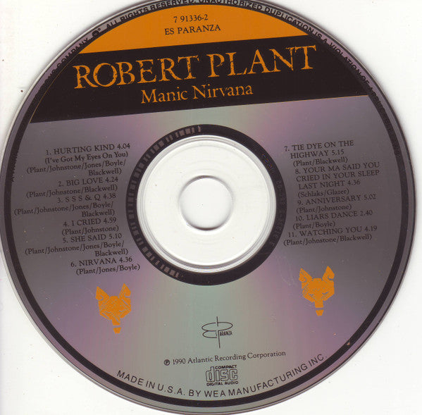 Robert Plant : Manic Nirvana (CD, Album, Lon)