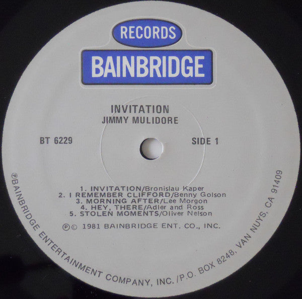 Jim Mulidore : Invitation (LP)