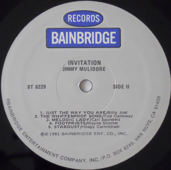 Jim Mulidore : Invitation (LP)