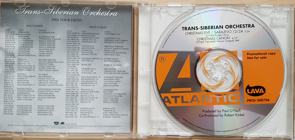 Trans-Siberian Orchestra : Christmas Eve / Sarajevo 12/24 (CD, Single, Promo)