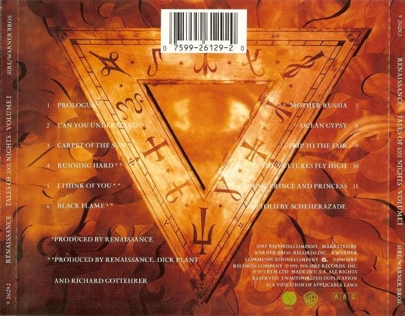 Renaissance (4) : Tales Of 1001 Nights · Vol. I (CD, Comp)
