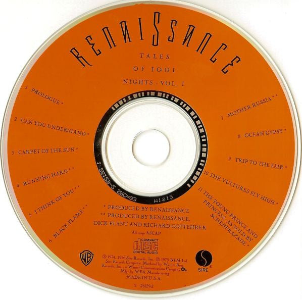Renaissance (4) : Tales Of 1001 Nights · Vol. I (CD, Comp)