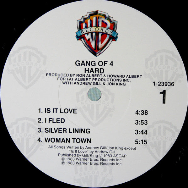 Gang Of Four : Hard (LP, Album, All)