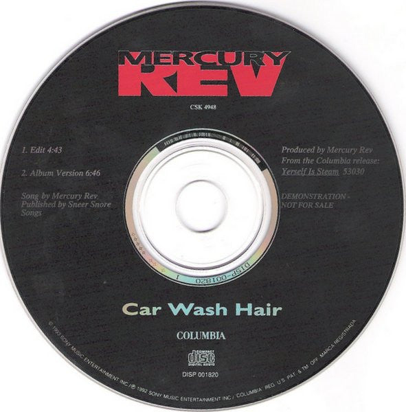 Mercury Rev : Car Wash Hair (CD, Single, Promo)