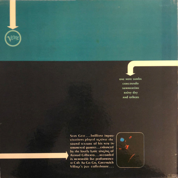 The New Stan Getz Quartet Featuring Astrud Gilberto : Getz Au Go Go (LP, Album, Gat)