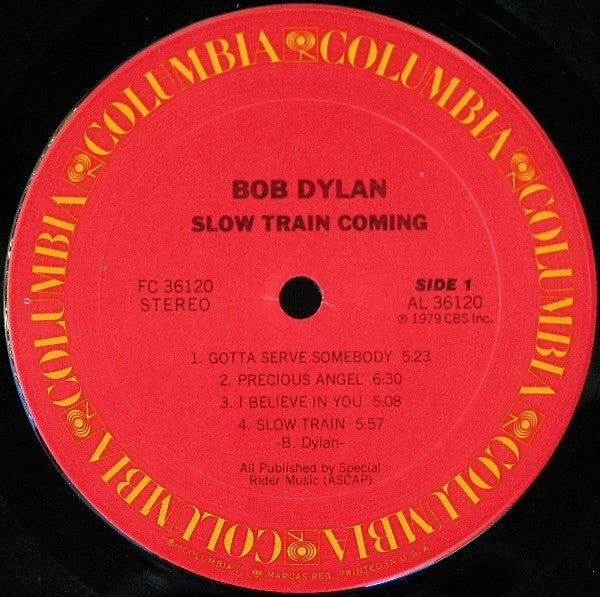 Bob Dylan : Slow Train Coming (LP, Album, No )