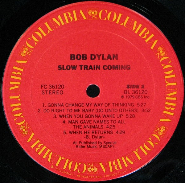 Bob Dylan : Slow Train Coming (LP, Album, No )