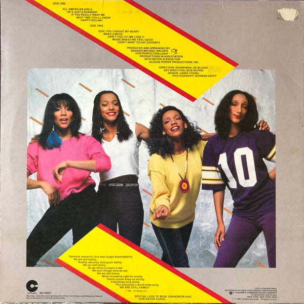 Sister Sledge : All American Girls (LP, Album, SP)