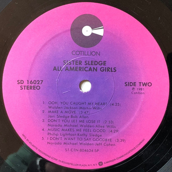 Sister Sledge : All American Girls (LP, Album, SP)